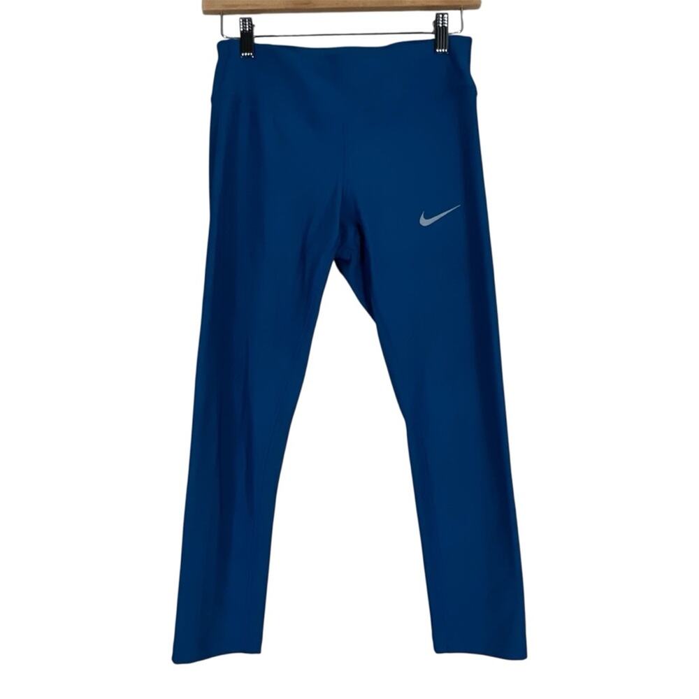 Nike Leggings Womens S Blue Cropped High Rise Stretch Athleisure Clean Girl‎